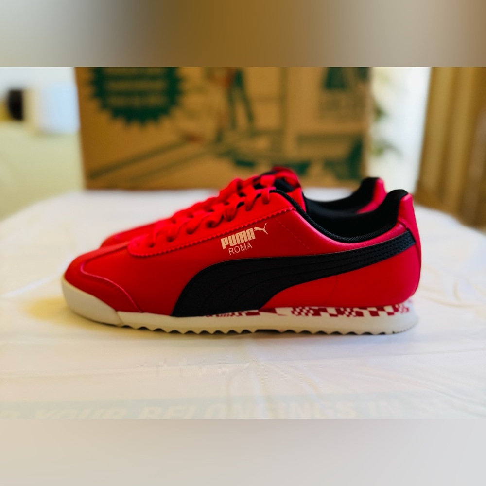 Puma Roma Red and Black Men's Sneakers